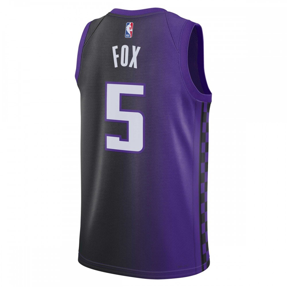 De'Aaron Fox Sacramento Kings Jordan Brand Unisex Swingman Jersey - Statement Edition - Purple-Pro Kit Vault | Brand New 26/27 Sports Jerseys